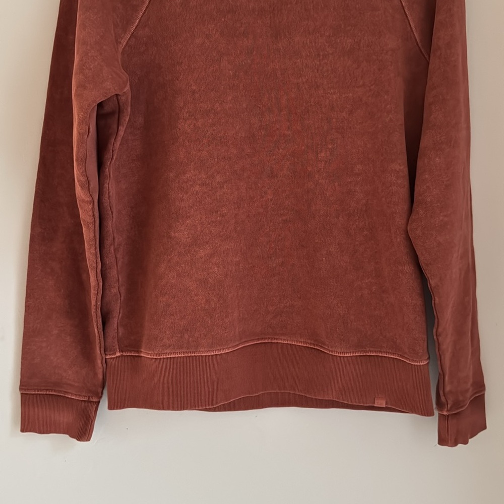 Outerknown Sur Sweatshirt Men’s Medium Hemp Organic Cotton Crewneck Paprika - Picture 4 of 11
